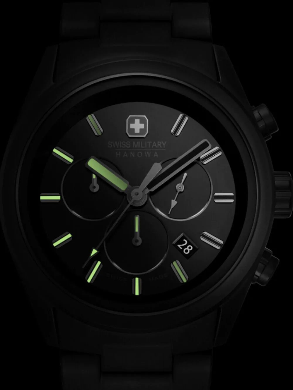 Swiss Military Hanowa SMWGI0004230 Mens watch Navalus Pro Chrono Stealth 43mm 10ATM