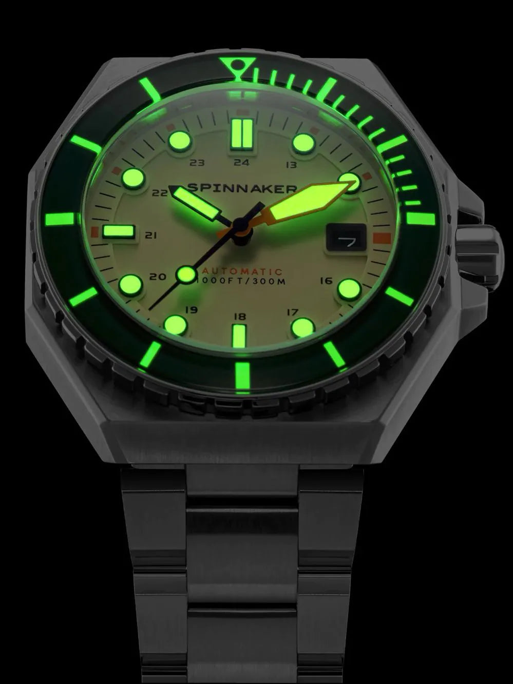 Spinnaker SP-5081-CC Dumas Diver Automatic Mens Watch 44mm 30ATM