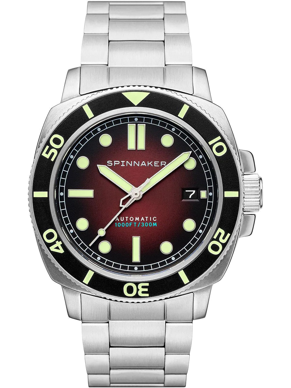 Spinnaker SP-5088-33 Hull Diver Automatic Mens Watch 42mm 30ATM