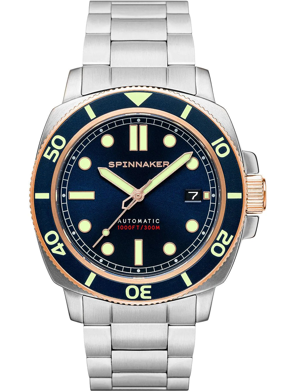 Spinnaker SP-5088-55 Hull Diver Automatic Mens Watch 42mm 30ATM