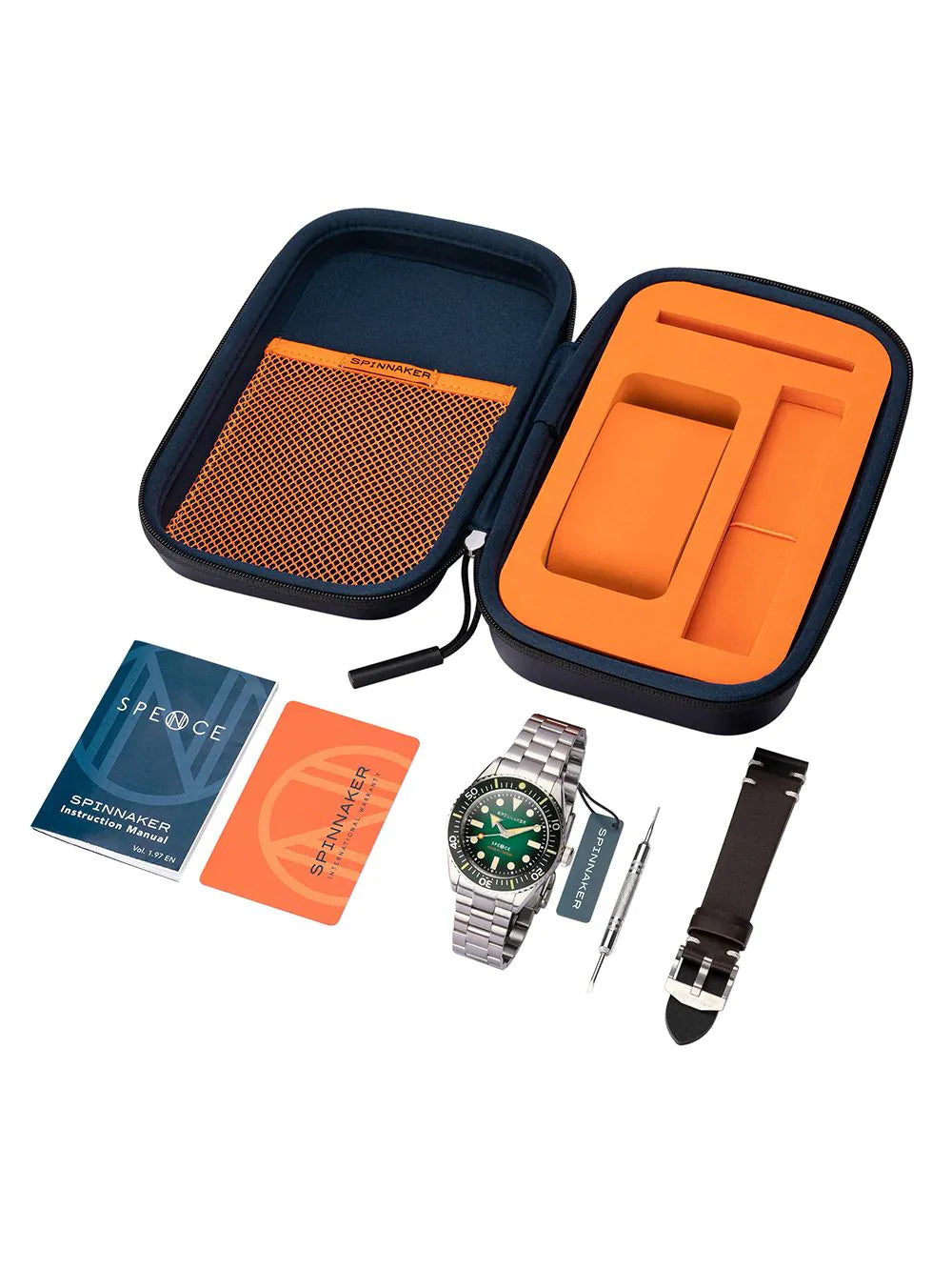 Spinnaker SP-5097-44 Mens Watch Spence Automatic Diver 40mm 30ATM