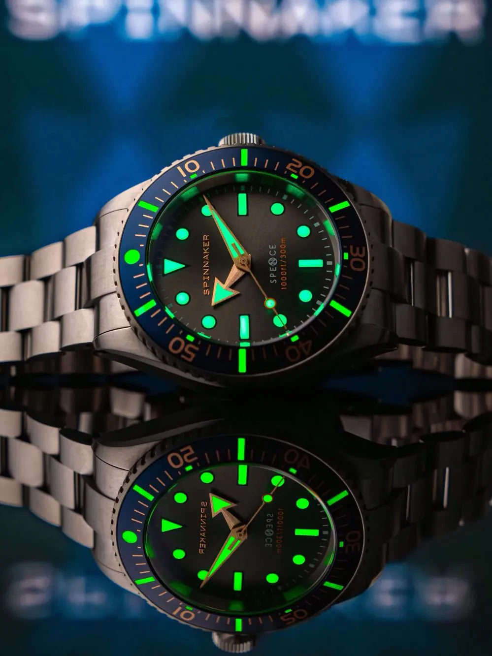 Spinnaker SP-5097-77 Mens Watch Spence 300 Automatic 40mm 30ATM