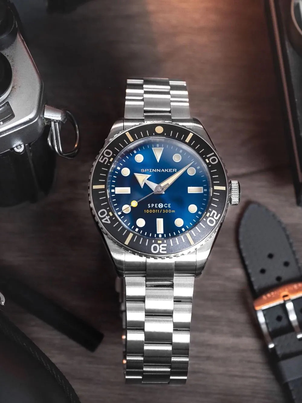 Spinnaker SP-5097-BB Mens Watch Spence 300 Automatic 40mm 30ATM