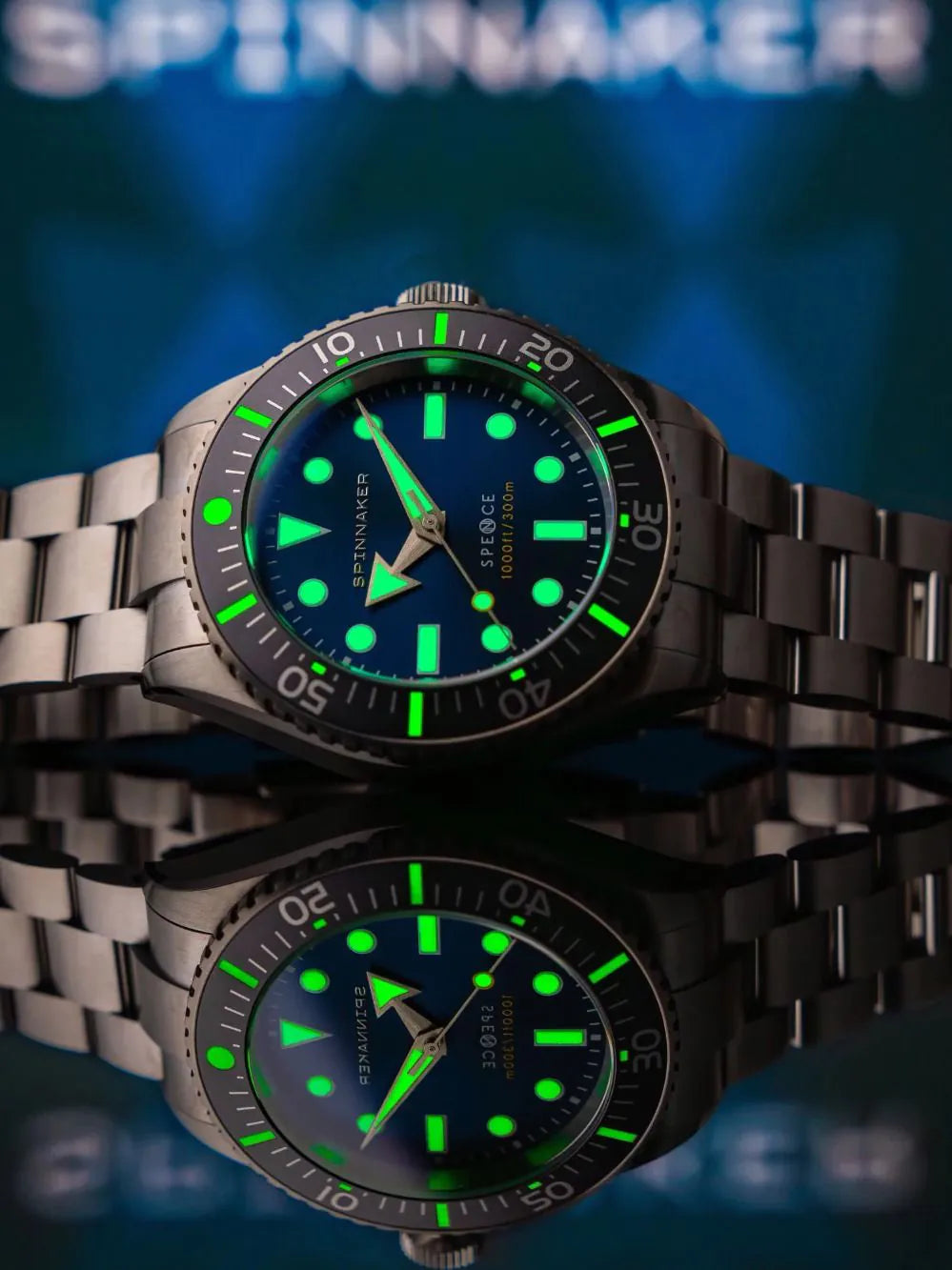 Spinnaker SP-5097-BB Mens Watch Spence 300 Automatic 40mm 30ATM