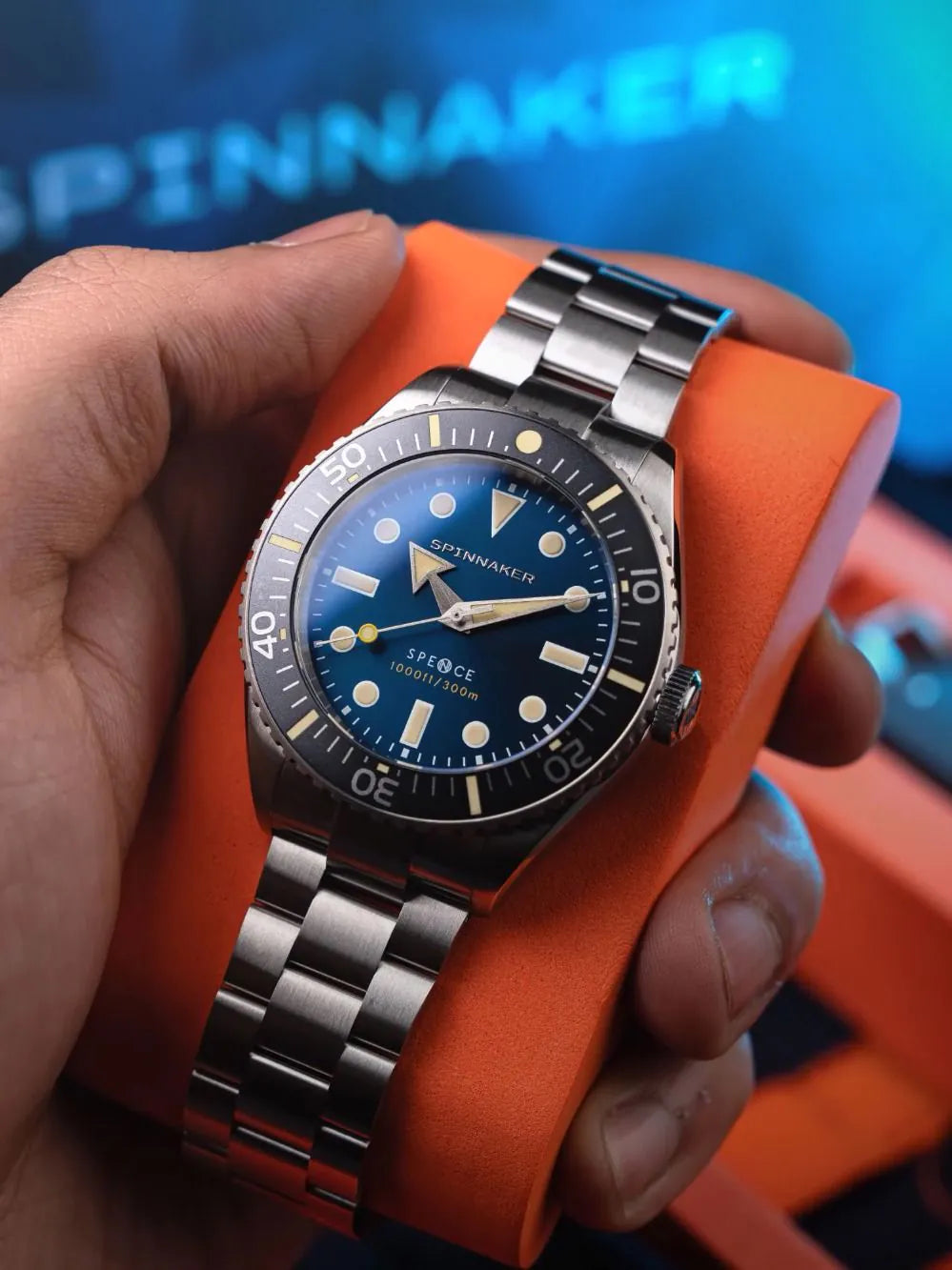 Spinnaker SP-5097-BB Mens Watch Spence 300 Automatic 40mm 30ATM