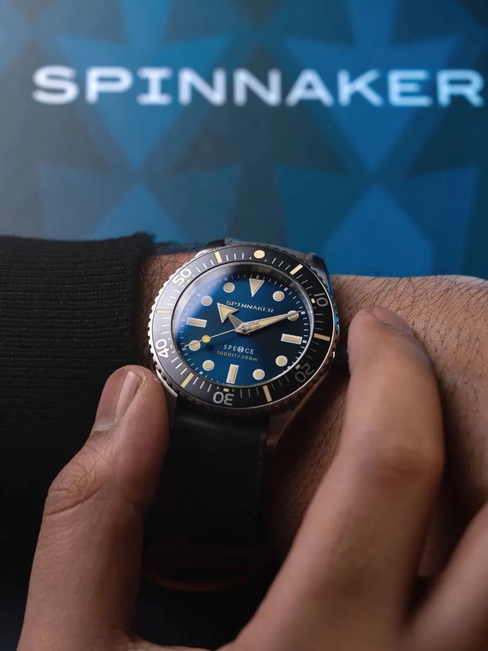 Spinnaker SP-5097-BB Mens Watch Spence 300 Automatic 40mm 30ATM