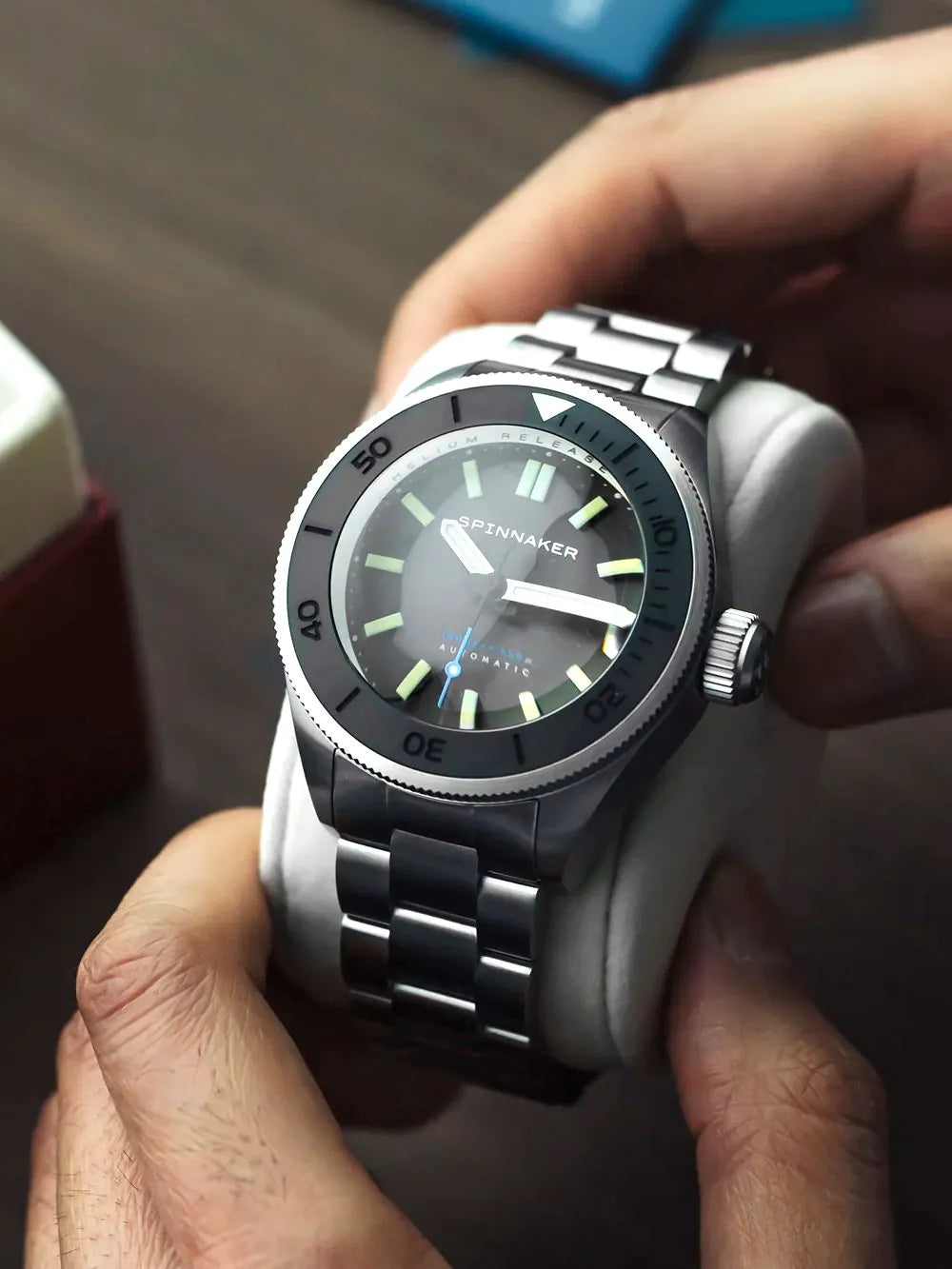 Spinnaker SP-5098-33 Picard Volcano Black Automatic Diver 45mm 55ATM