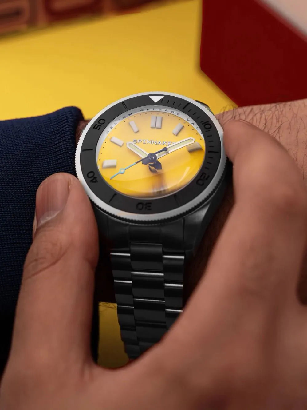 Spinnaker SP-5098-44 Mens Watch Piccard Automatic 45mm 55ATM