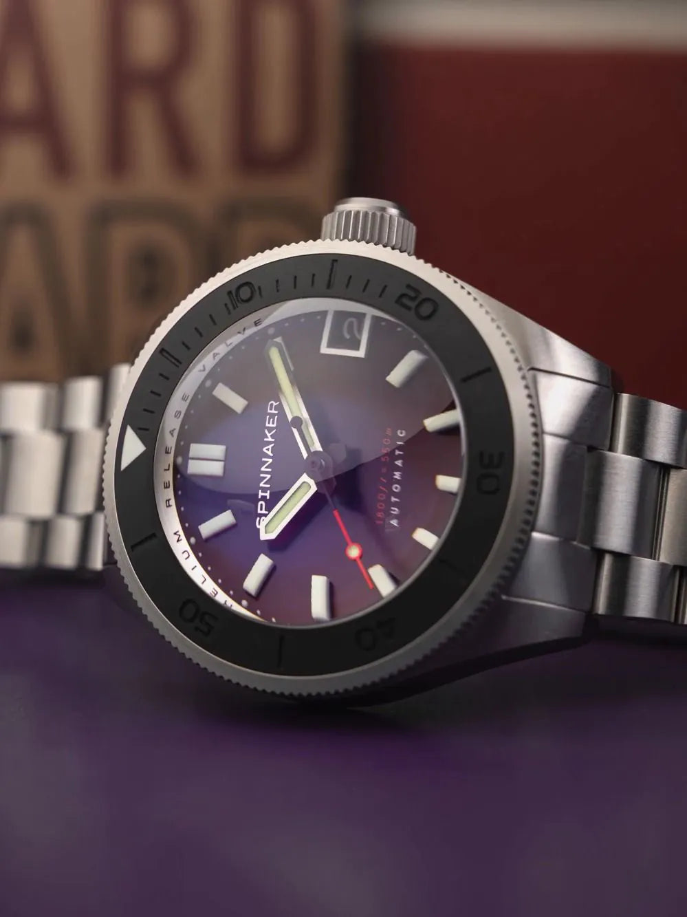 Spinnaker SP-5098-66 Mens Watch Piccard Automatic 45mm 55ATM