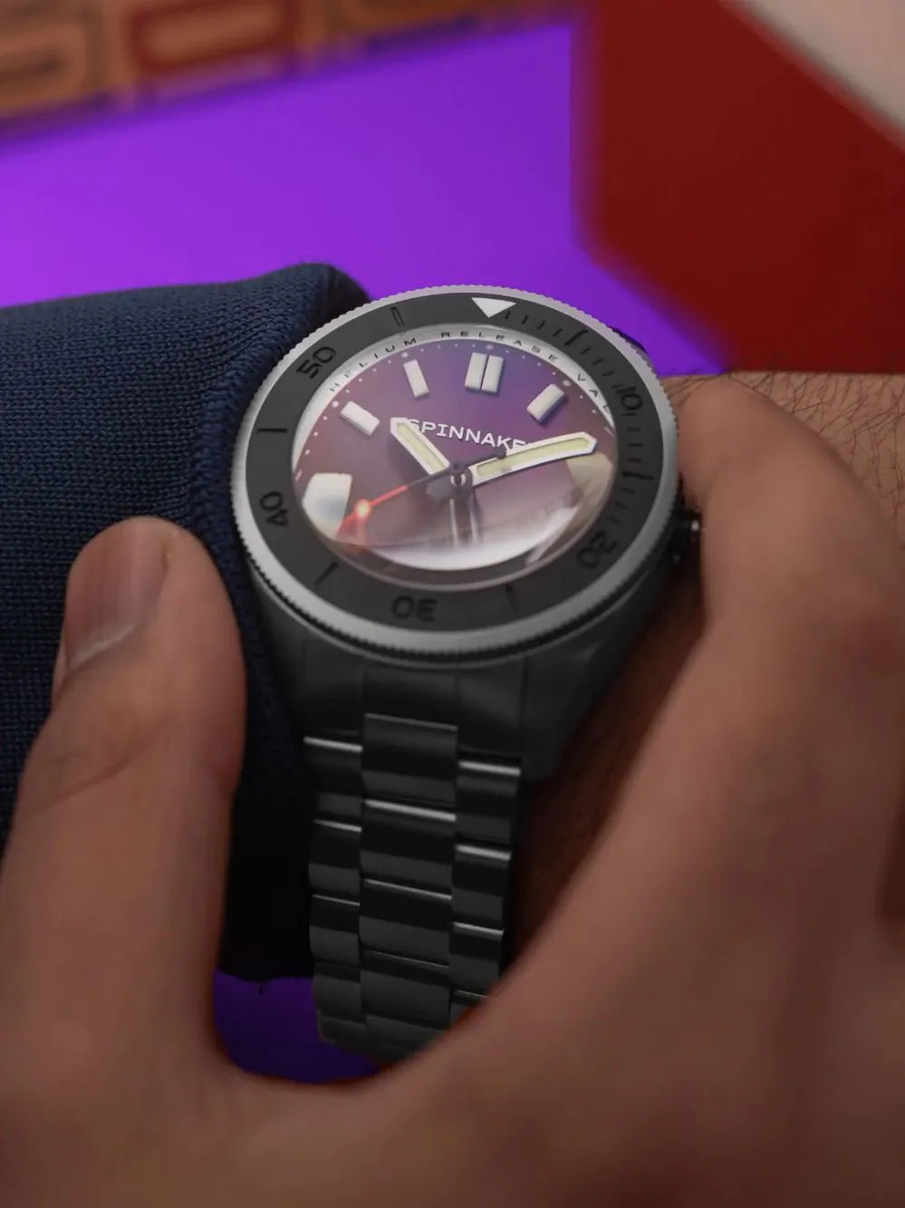 Spinnaker SP-5098-66 Mens Watch Piccard Automatic 45mm 55ATM