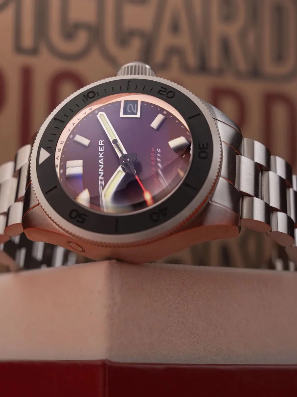 Spinnaker SP-5098-66 Mens Watch Piccard Automatic 45mm 55ATM