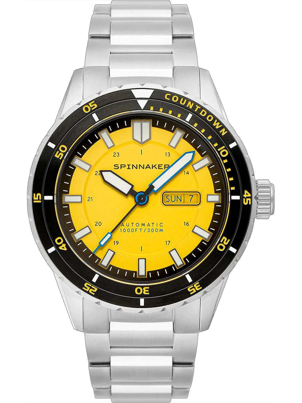 Spinnaker SP-5099-33 Mens Watch Hass Automatic Diver 43mm 30ATM