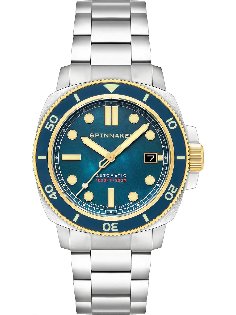 Spinnaker SP-5106-44 Mens Watch Hull Automatic Pearl Diver Limited 42mm 30ATM