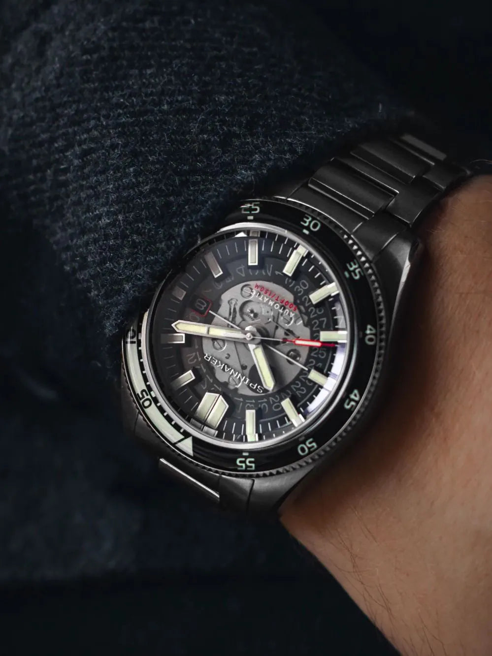 Spinnaker SP-5118-11 Mens Watch Fleuss Automatic 43mm 15ATM