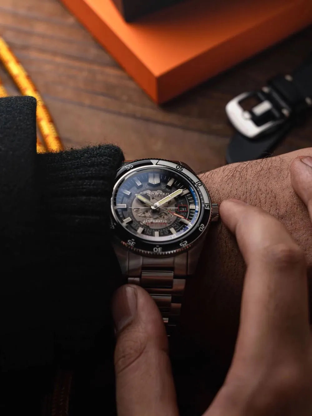 Spinnaker SP-5118-11 Mens Watch Fleuss Automatic 43mm 15ATM