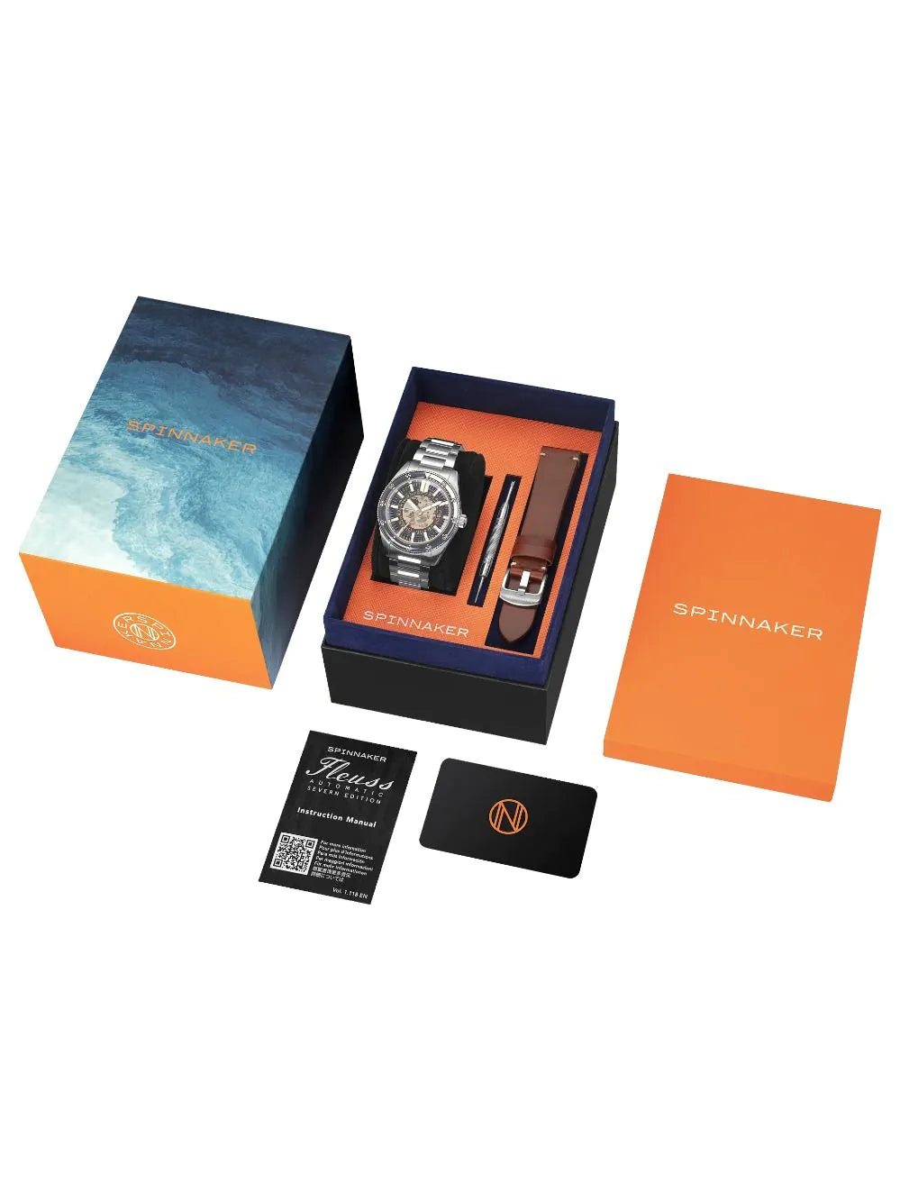 Spinnaker SP-5118-22 Mens Watch Fleuss Automatic 43mm 15ATM