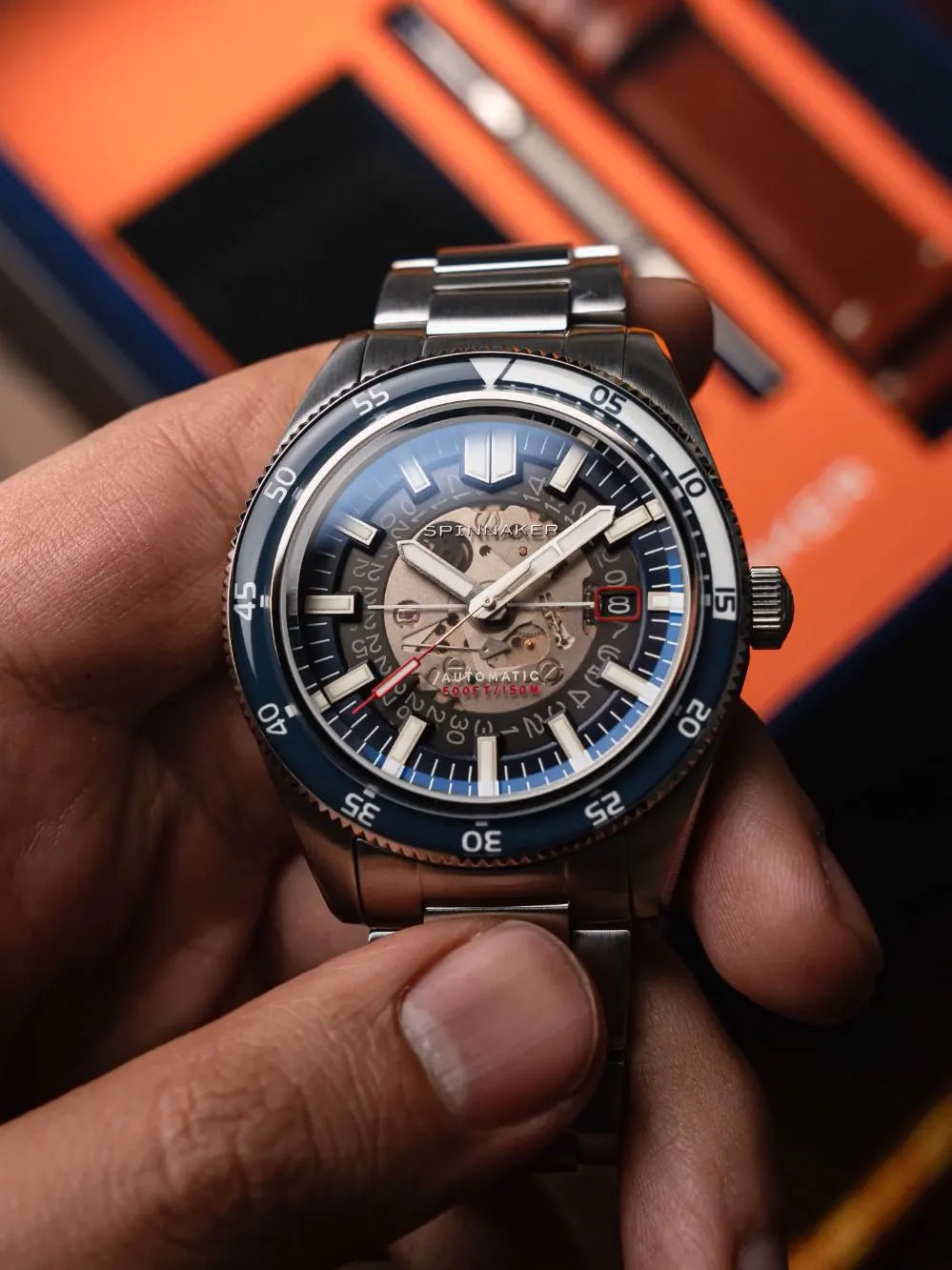Spinnaker SP-5118-22 Mens Watch Fleuss Automatic 43mm 15ATM