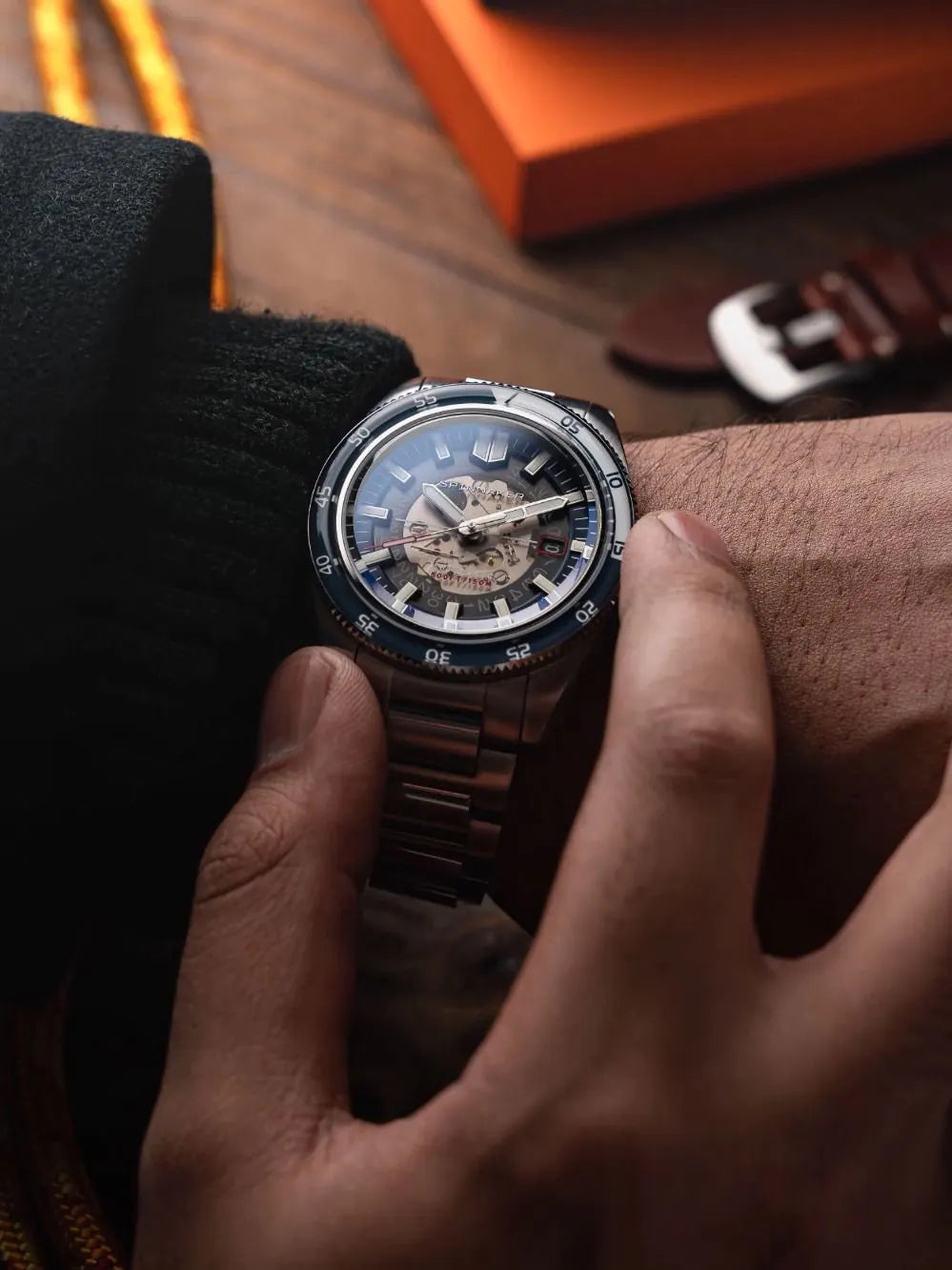 Spinnaker SP-5118-22 Mens Watch Fleuss Automatic 43mm 15ATM