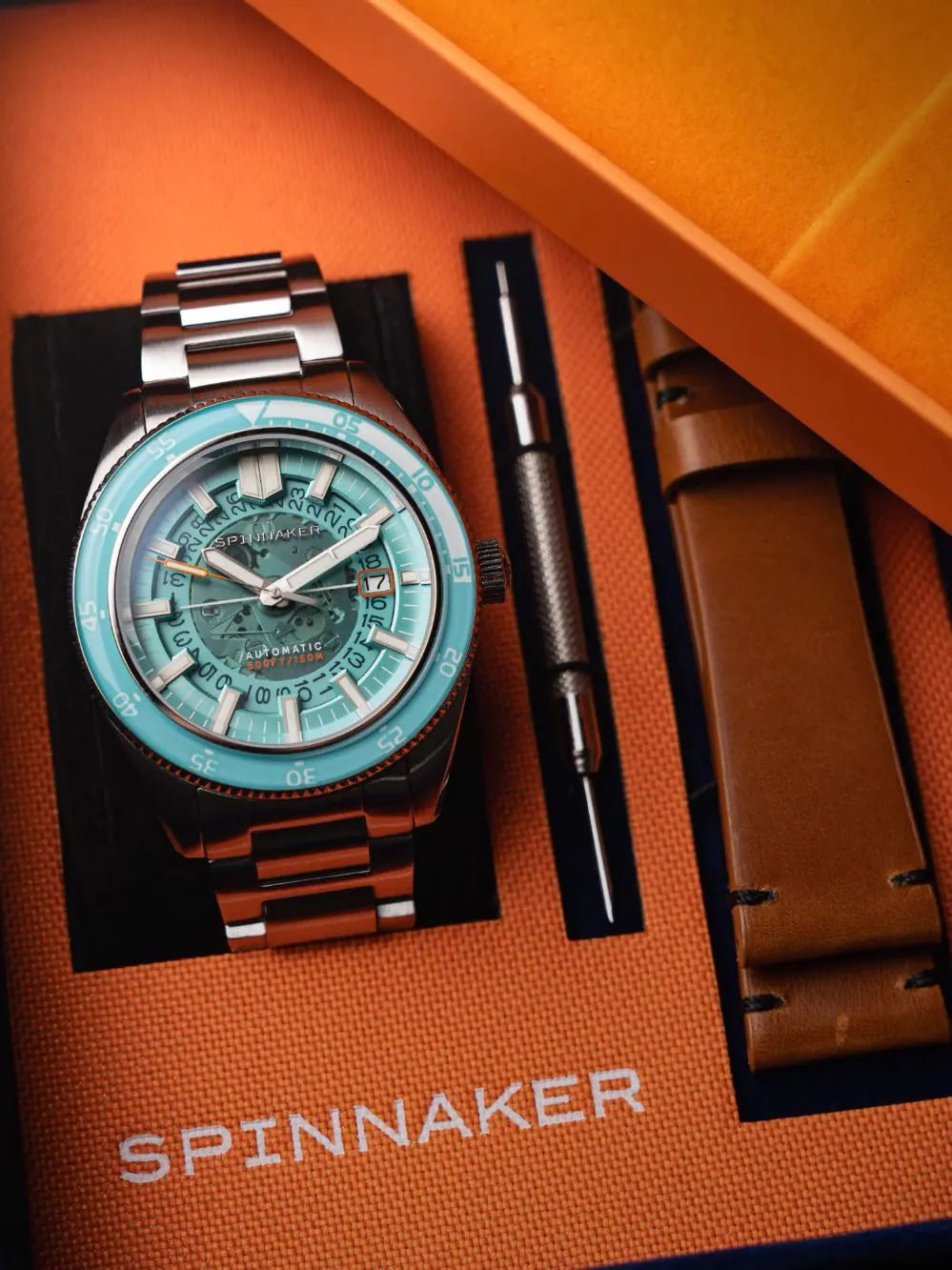 Spinnaker SP-5118-44 Mens Watch Fleuss Automatic 43mm 15ATM