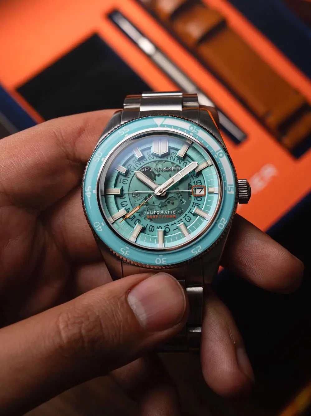 Spinnaker SP-5118-44 Mens Watch Fleuss Automatic 43mm 15ATM