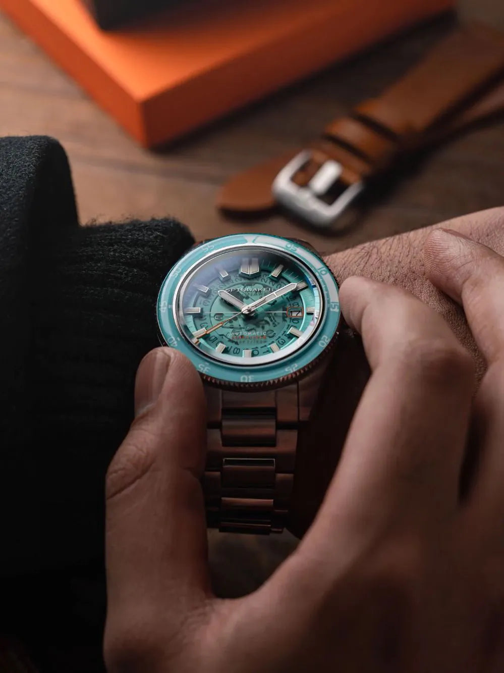 Spinnaker SP-5118-44 Mens Watch Fleuss Automatic 43mm 15ATM