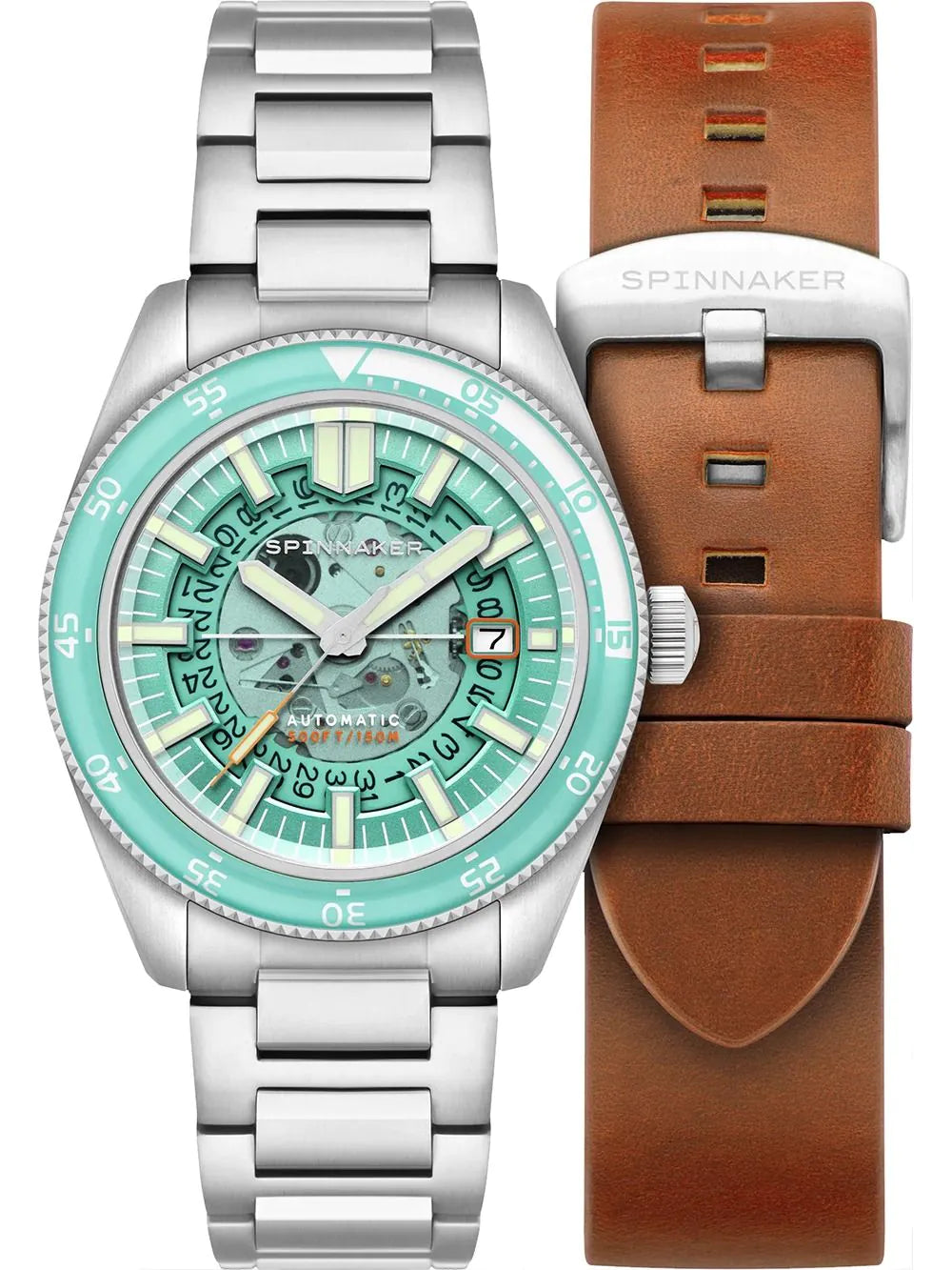 Spinnaker SP-5118-44 Mens Watch Fleuss Automatic 43mm 15ATM