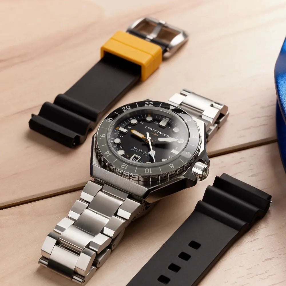 Spinnaker SP-5119-11 Dumas Automatic GMT Mens Watch 44mm 30ATM