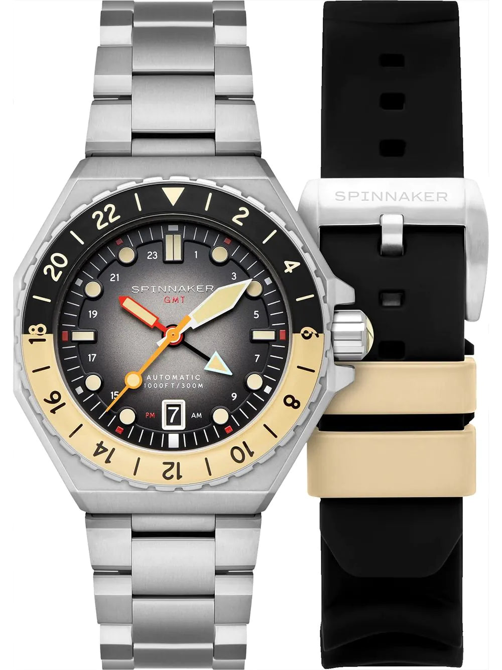 Spinnaker SP-5119-88 Mens Watch Dumas GMT Automatic 43mm 30ATM