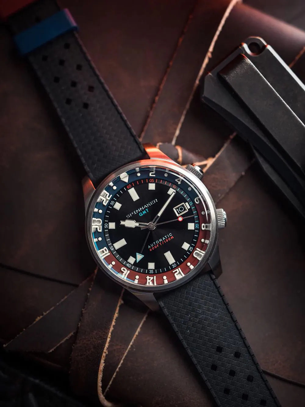 Spinnaker SP-5121-55 Mens Watch Bradner GMT Automatic 42mm 18ATM