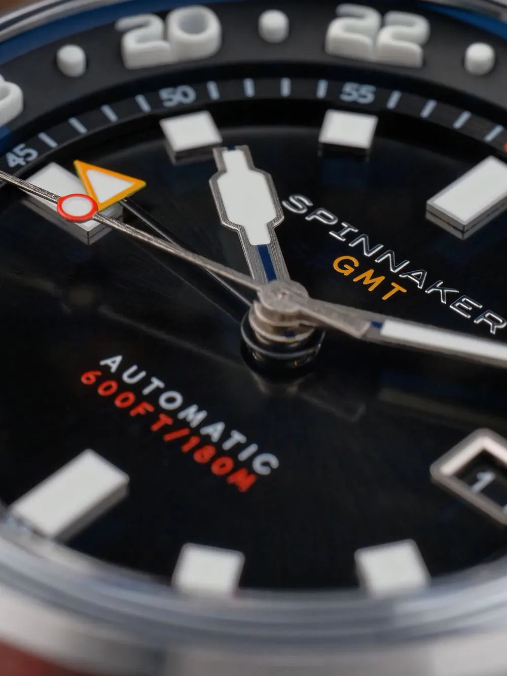 Spinnaker SP-5121-66 Mens Watch Bradner GMT Automatic 42mm 18ATM