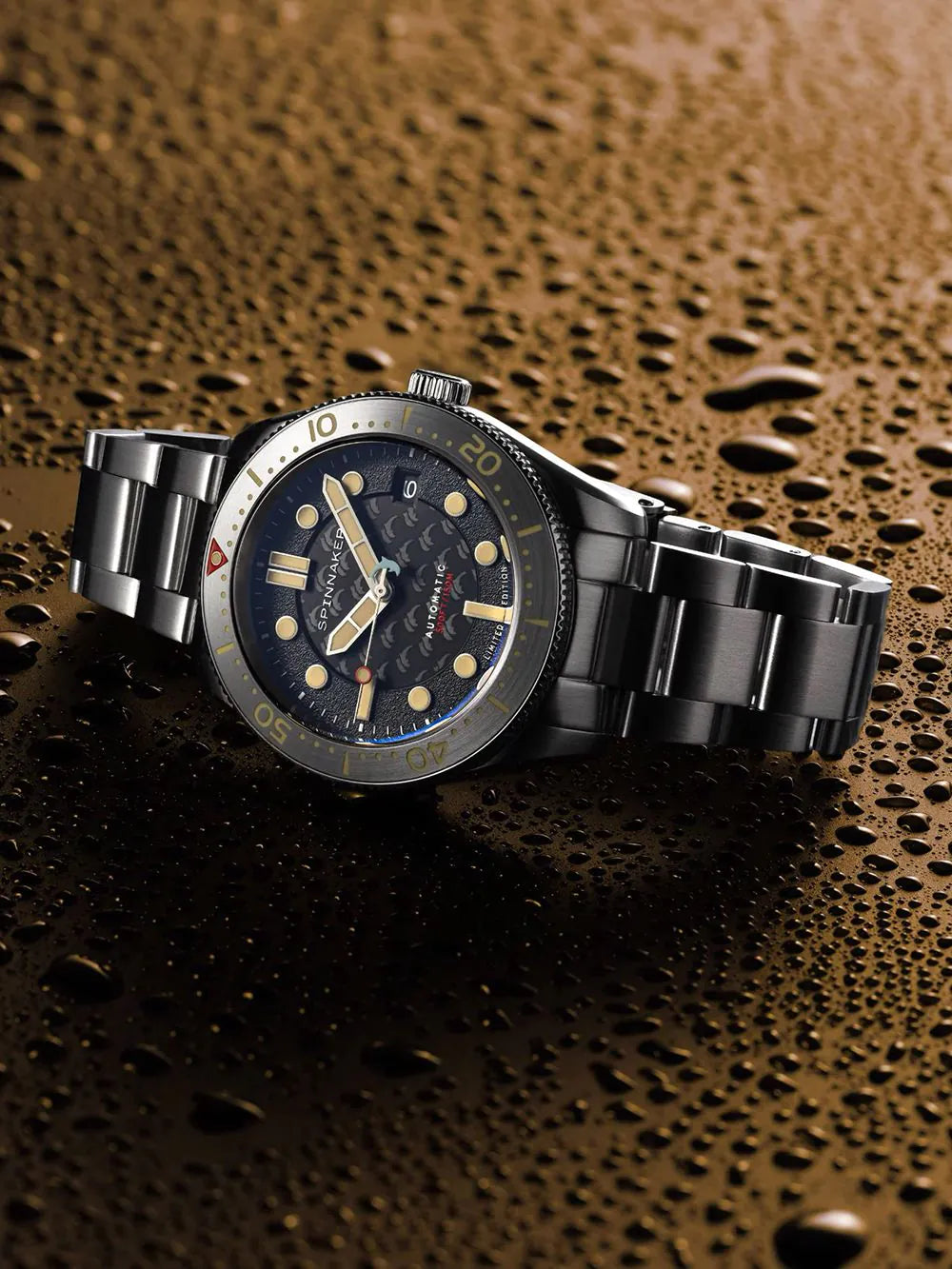 Spinnaker SP-5129-22 Mens Watch Croft Mid-Size Automatic Limited Dolphin Project 40mm 15ATM