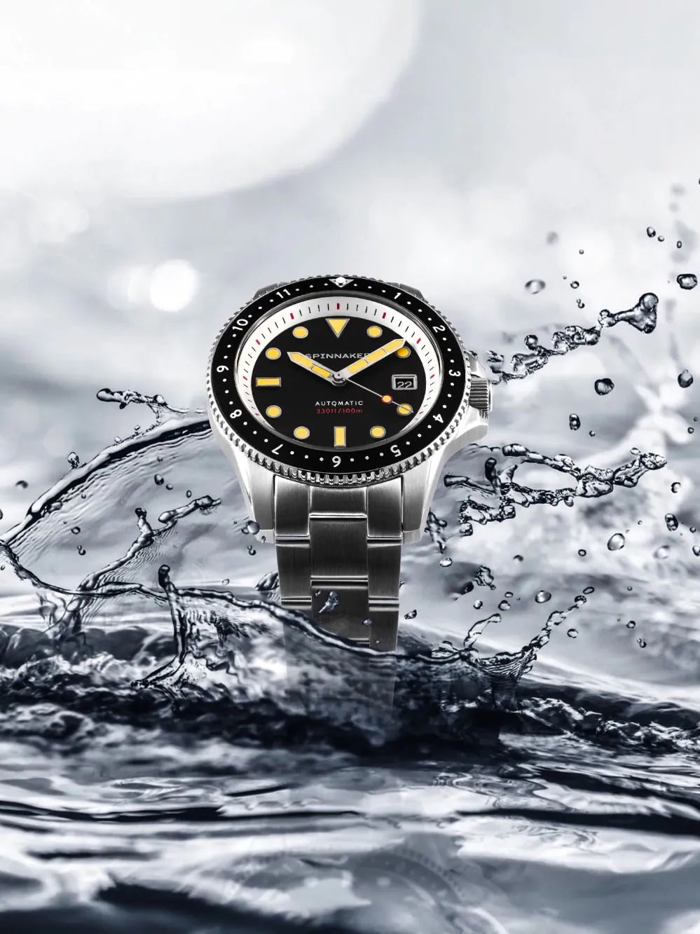 Spinnaker SP-5136-11 Mens Watch Croft Pioneer Automatic 42mm 10ATM