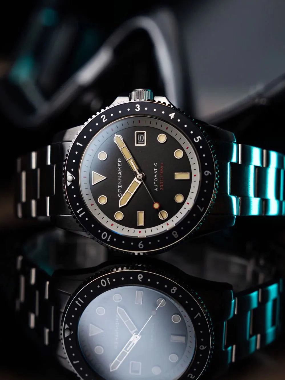 Spinnaker SP-5136-11 Mens Watch Croft Pioneer Automatic 42mm 10ATM