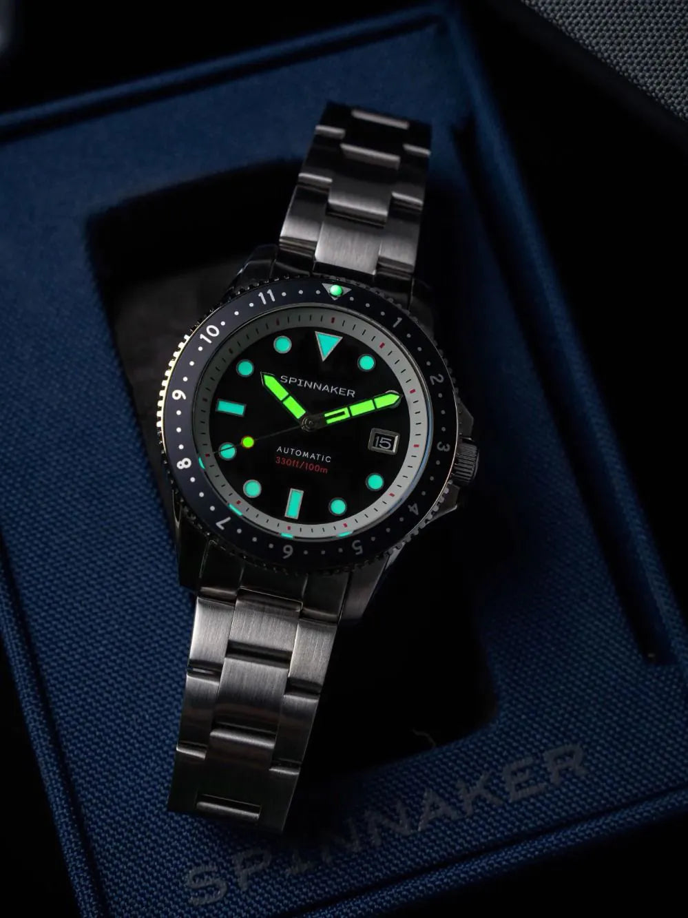 Spinnaker SP-5136-11 Mens Watch Croft Pioneer Automatic 42mm 10ATM