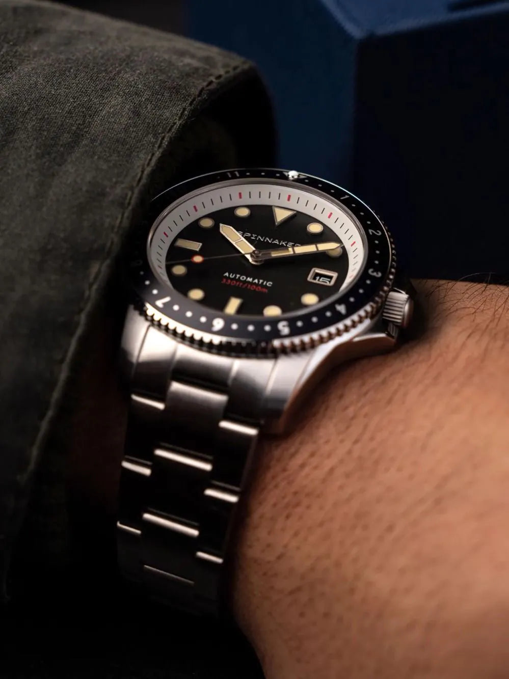 Spinnaker SP-5136-11 Mens Watch Croft Pioneer Automatic 42mm 10ATM