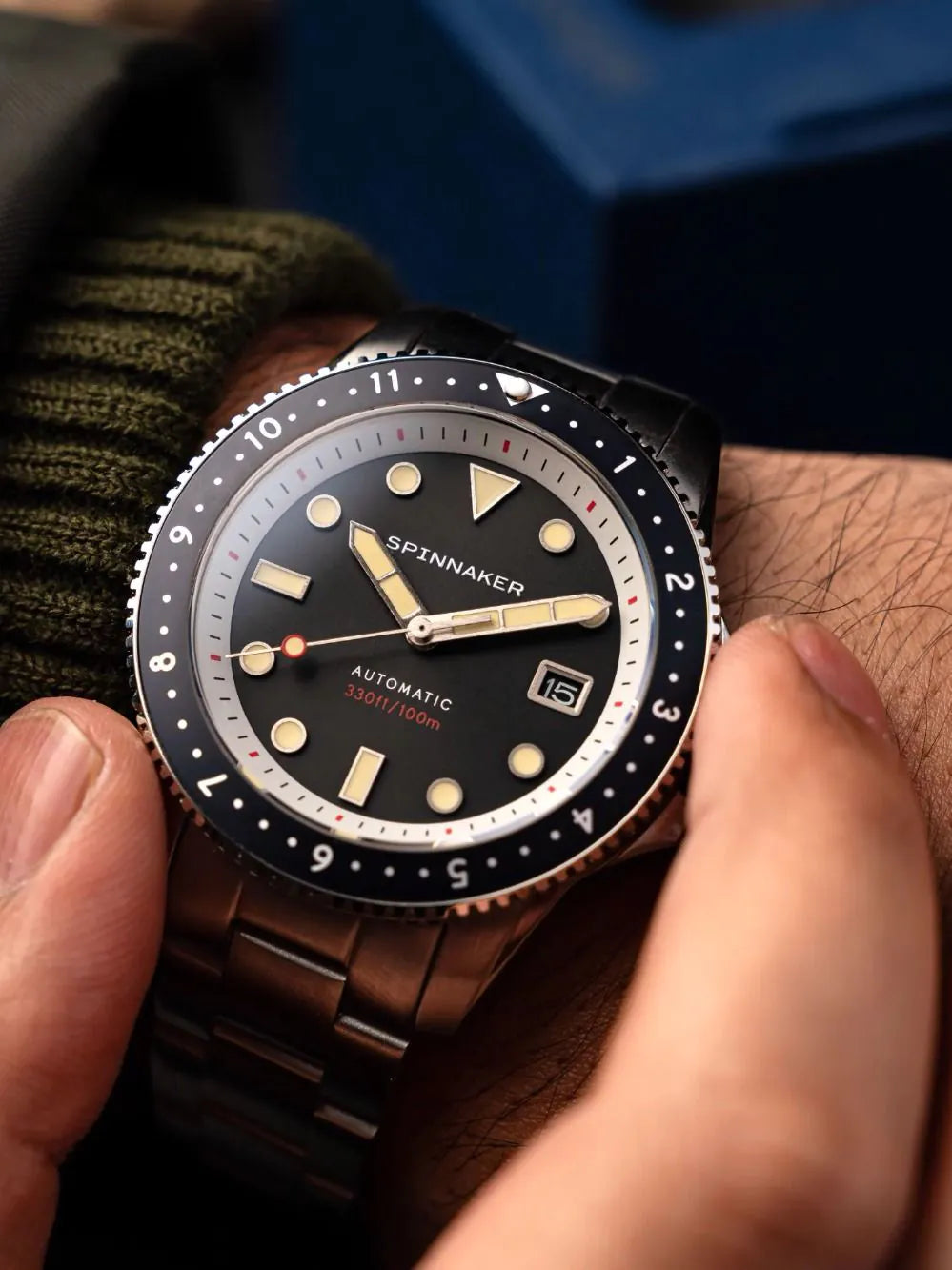 Spinnaker SP-5136-11 Mens Watch Croft Pioneer Automatic 42mm 10ATM