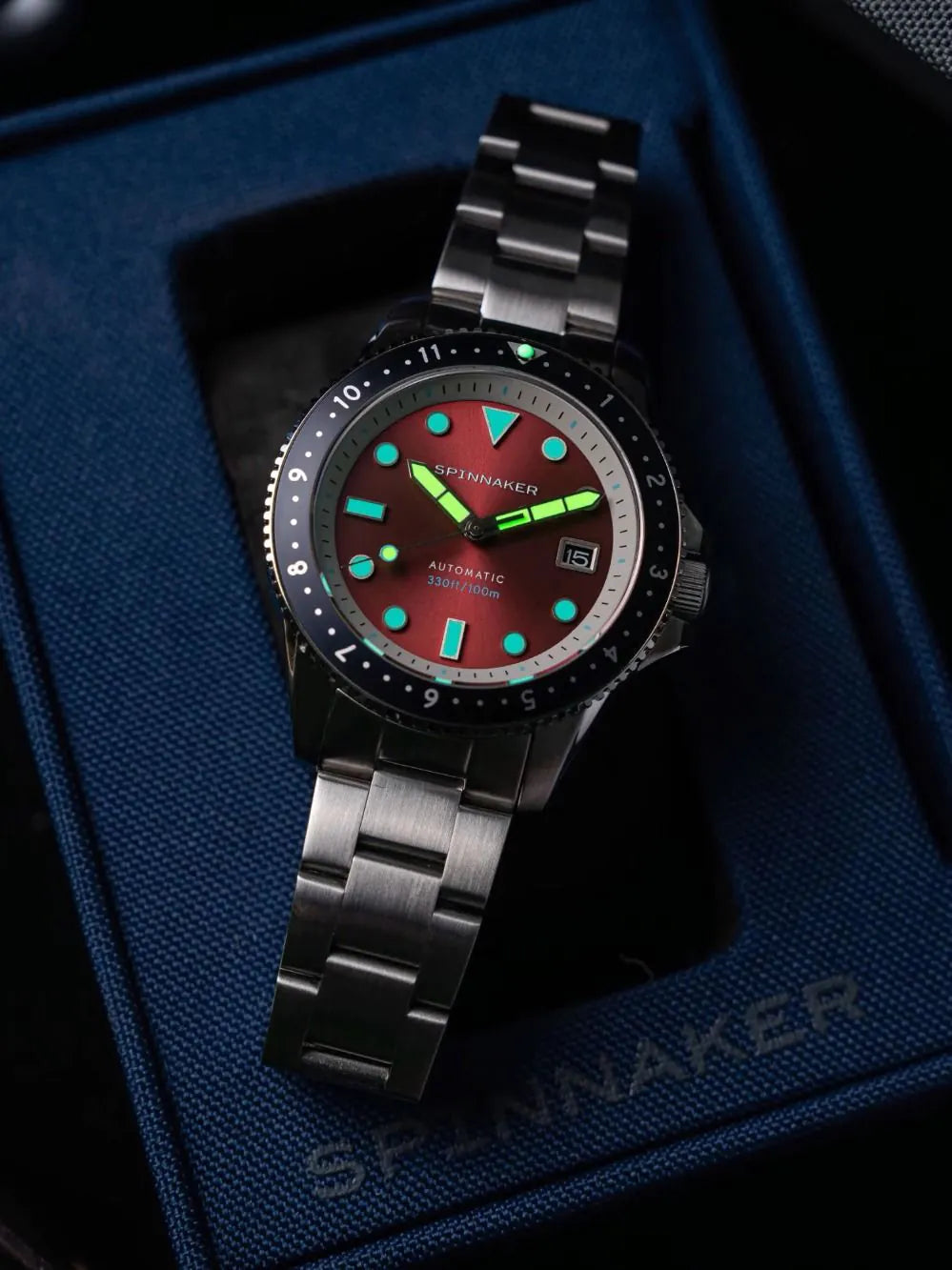 Spinnaker SP-5136-44 Mens Watch Croft Pioneer Automatic 42mm 10ATM