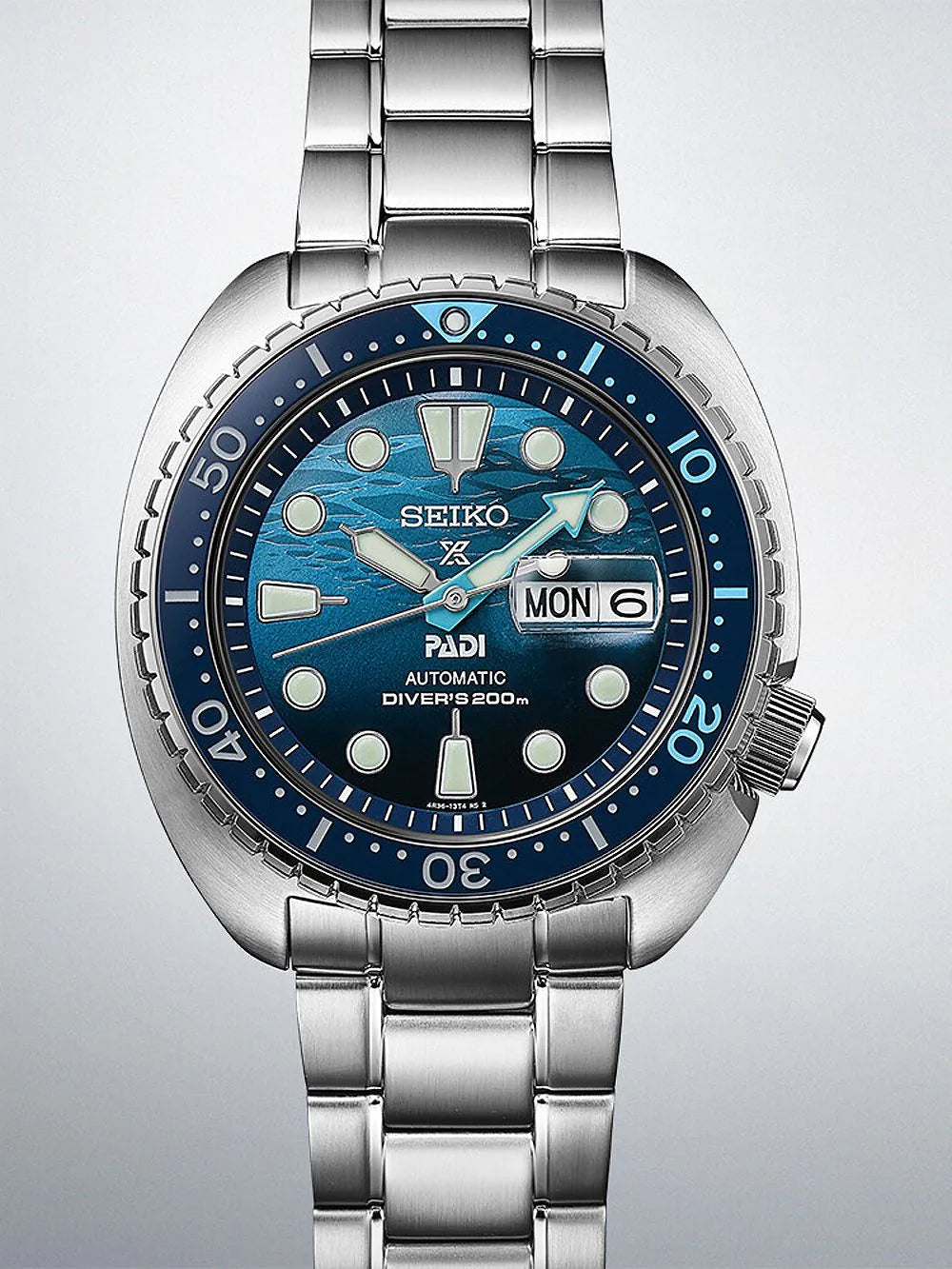 Seiko SRPK01K1 Prospex PADI Diver Automatic Mens Watch 45mm 20ATM