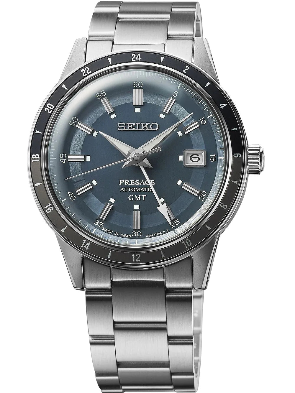 Seiko SSK009J1 Presage GMT Automatic Mens Watch 41mm 5ATM