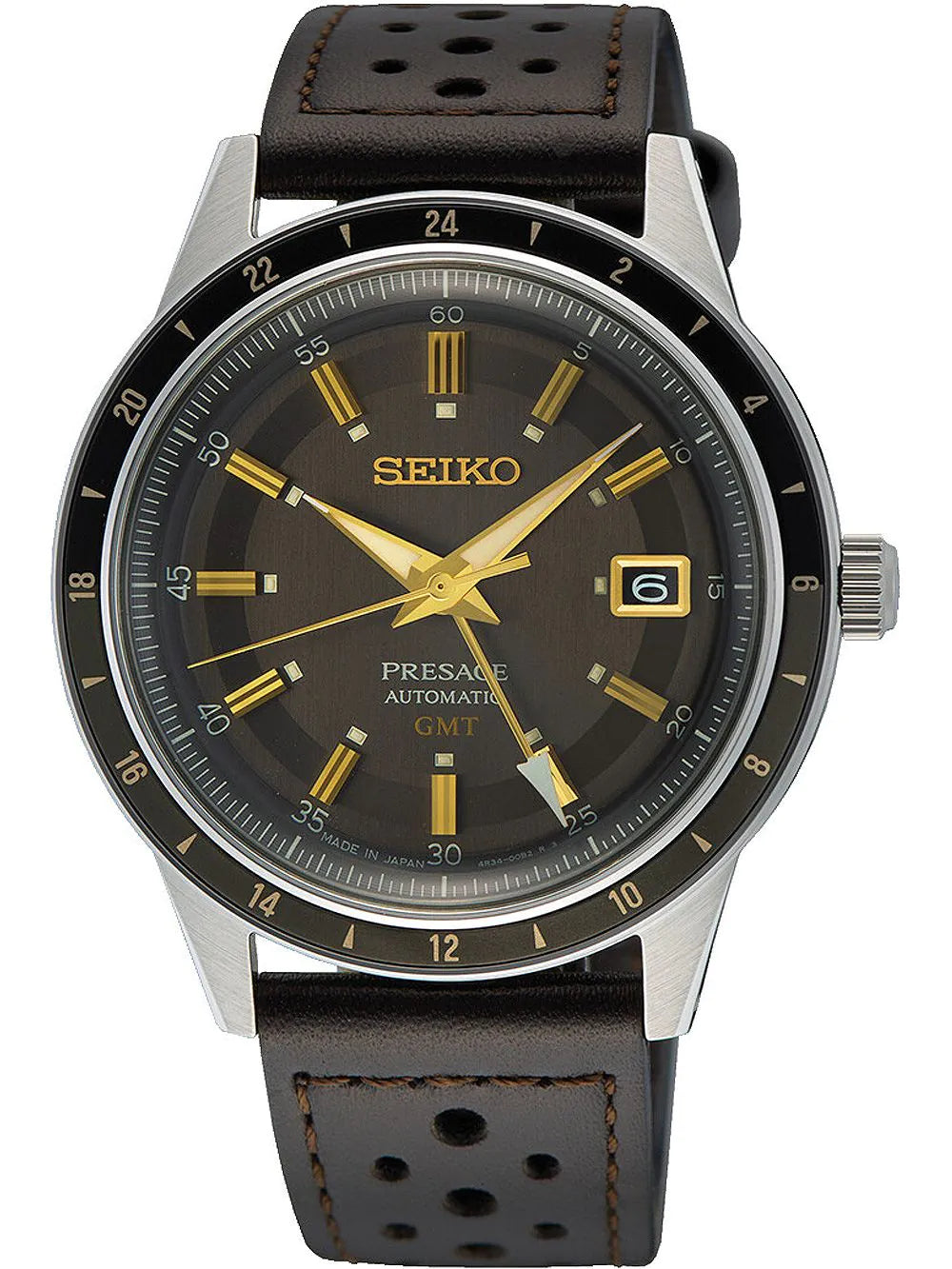 Seiko SSK013J1 Presage GMT Automatic Mens Watch 41mm 5ATM