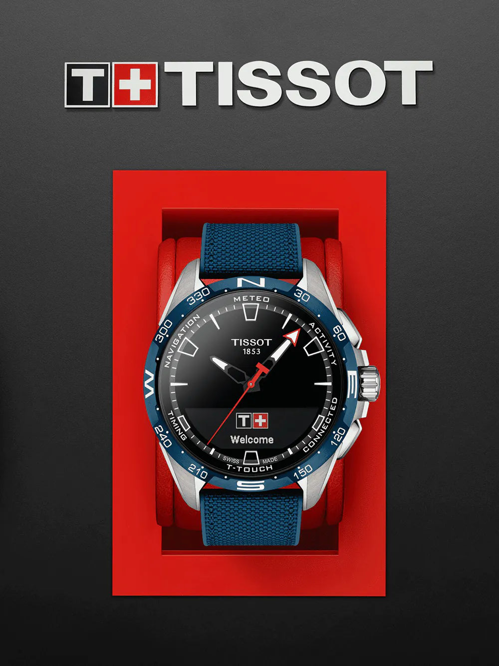 Tissot T1214204705106 Herrenuhr T-Touch Connect Solar 48mm 10ATM