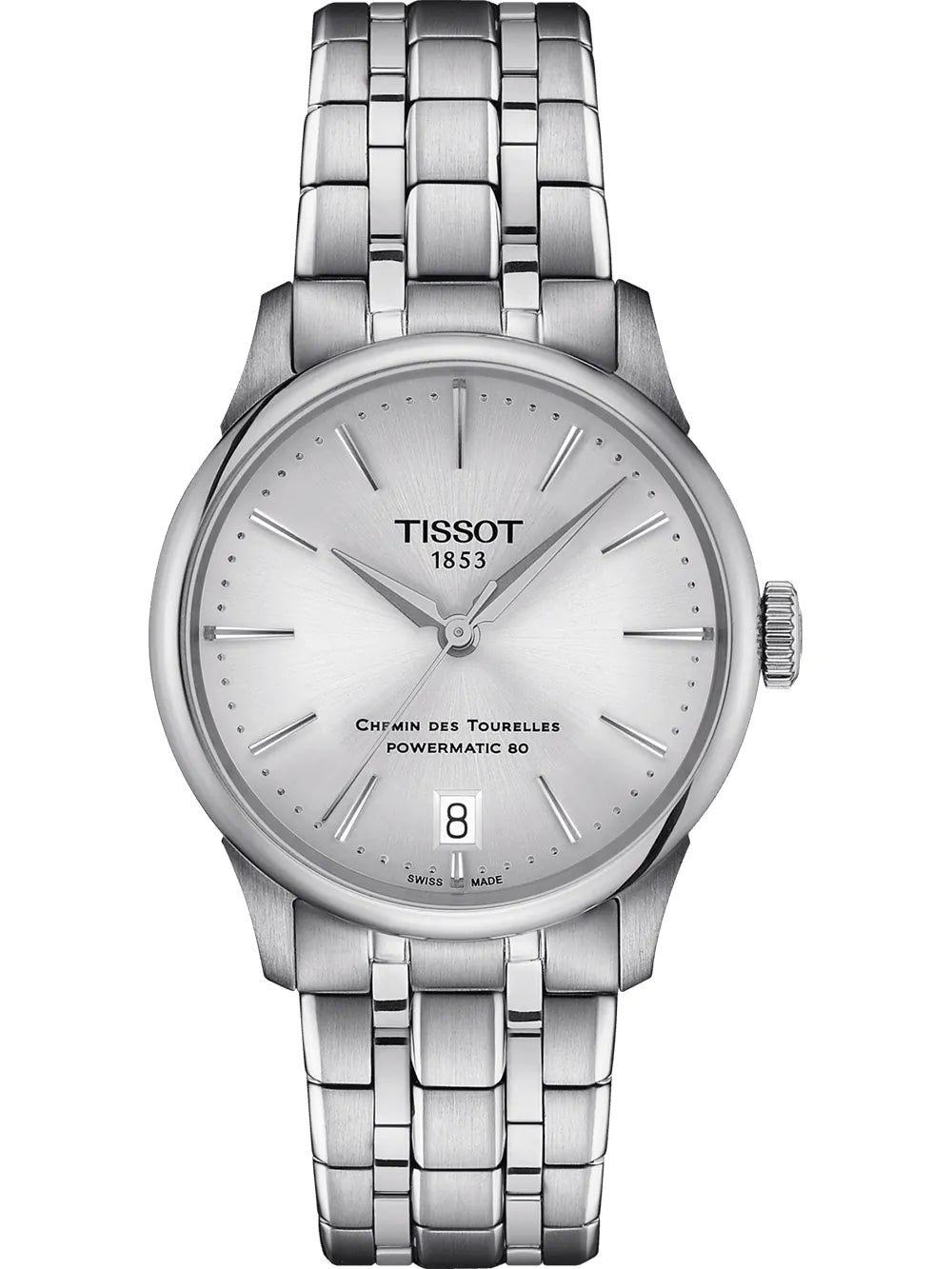Tissot T1392071103100 Damenuhr Chemin des Tourelles Powermatic-80  Automatik 34mm 5ATM