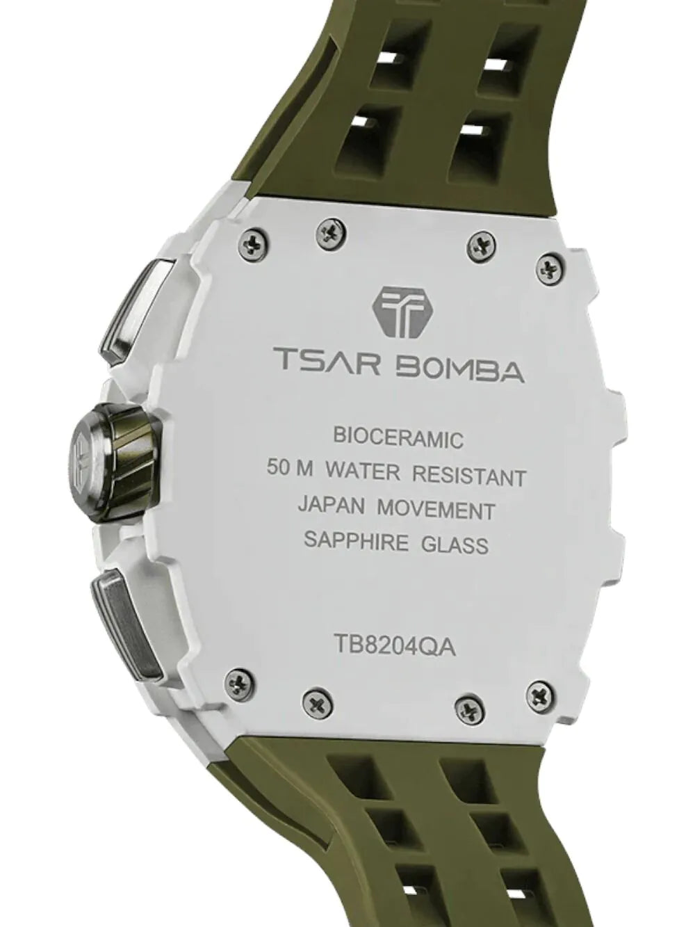 Tsar Bomba TB8204QA-03 Mens Watch Elemental Bioceramic Chronograph 43mm 5ATM