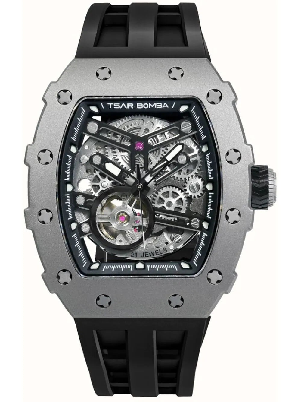Tsar Bomba TB8208T-01 Mens Watch Elemental Titanium Automatic 43mm 5ATM