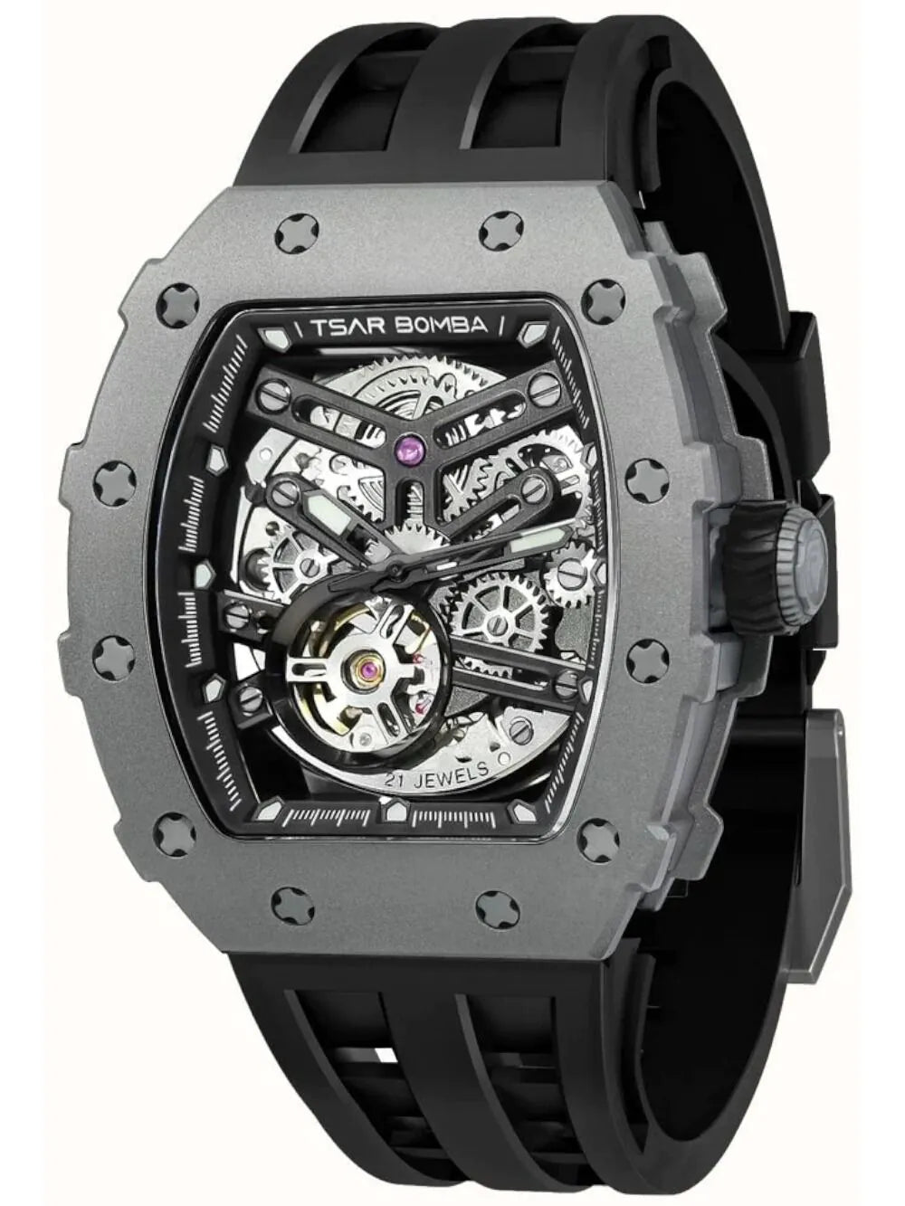 Tsar Bomba TB8208T-01 Mens Watch Elemental Titanium Automatic 43mm 5ATM