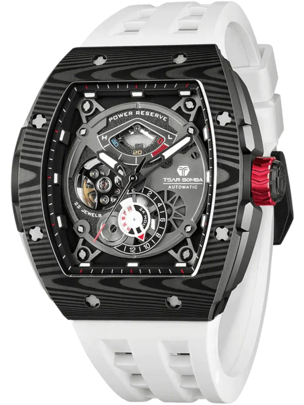 Tsar Bomba TB8210CF2-02 Mens Watch Elemental Carbon Automatic 46mm 5ATM