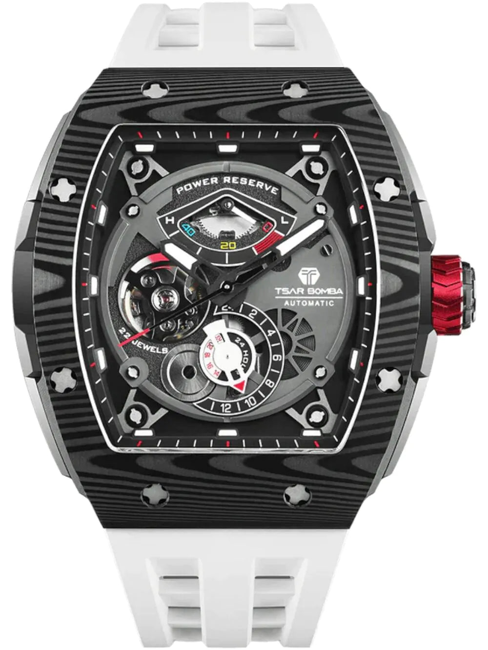 Tsar Bomba TB8210CF2-02 Mens Watch Elemental Carbon Automatic 46mm 5ATM