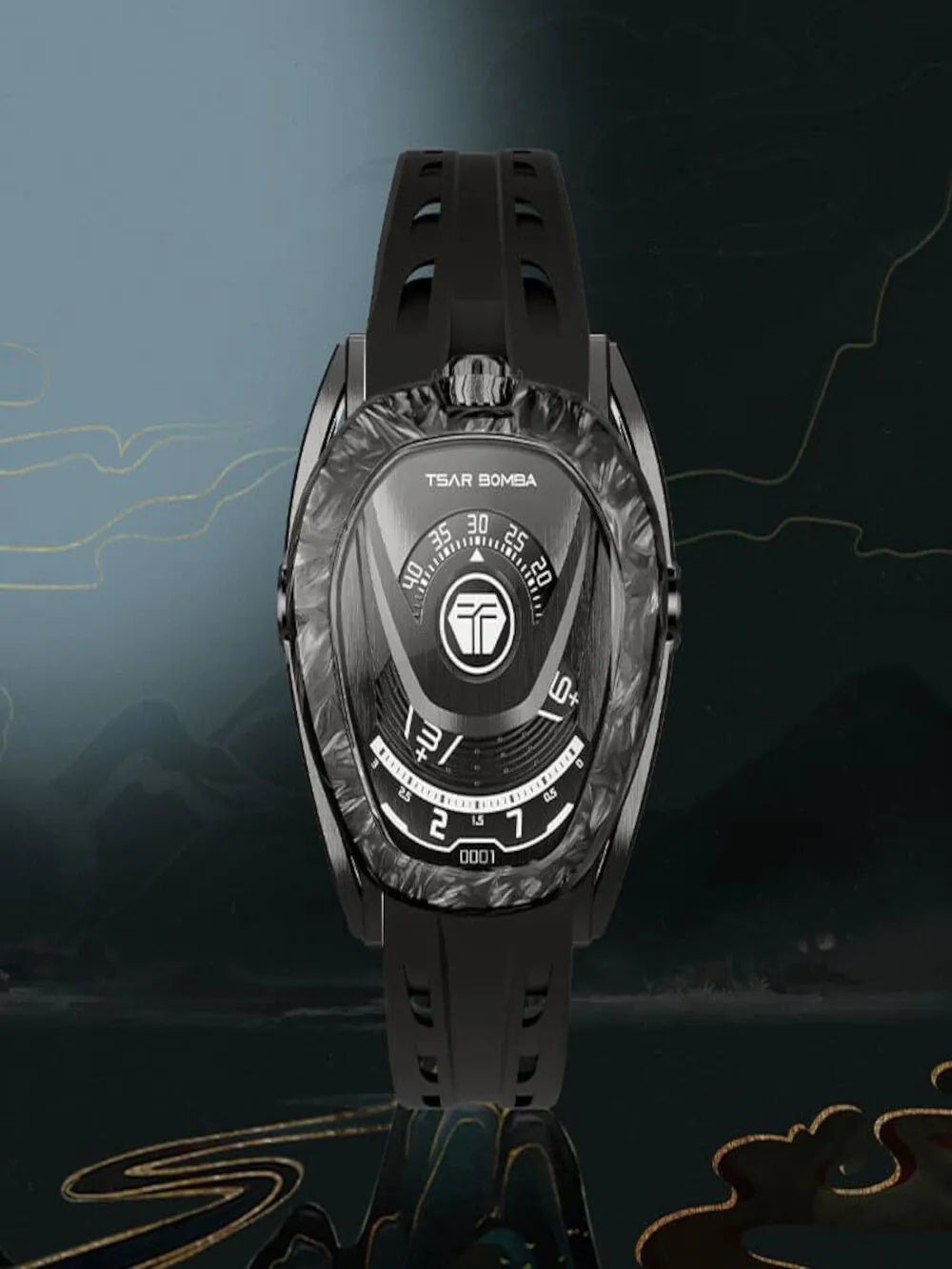 Tsar Bomba TB8213A(1+1)-06 Men's watch Reactor 44mm 10ATM