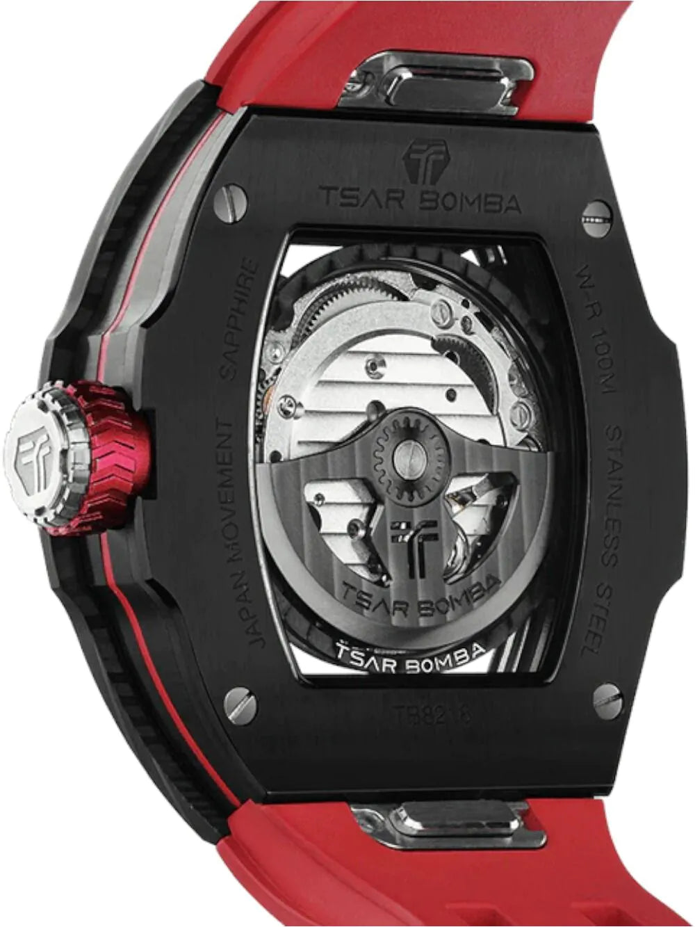 Tsar Bomba TB8218(1+2)CF/FKM-01RD Men's watch Atomic Set 45mm 10ATM