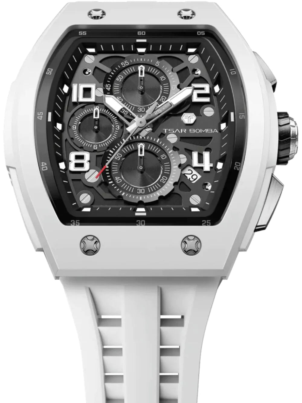 Tsar Bomba TB8224B-01 Mens Watch Elemental Bioceramic Chronograph 45mm 5ATM